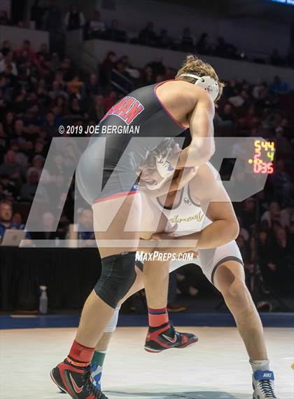 Thumbnail 3 in CIF State Boys Wrestling Championships (Finals; 152lbs - 285llbs) photogallery.