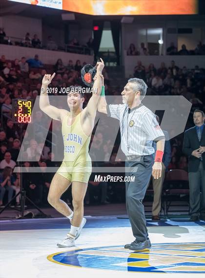 Thumbnail 1 in CIF State Boys Wrestling Championships (Finals; 152lbs - 285llbs) photogallery.