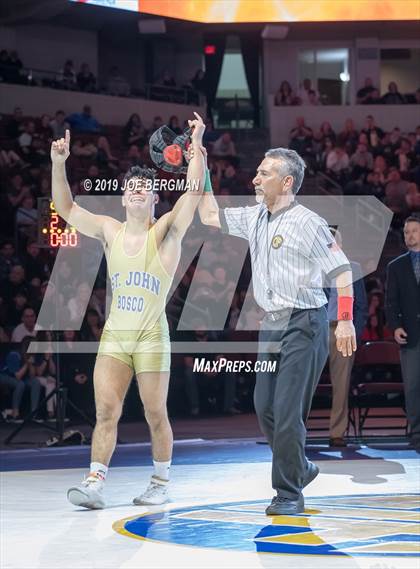 Thumbnail 3 in CIF State Boys Wrestling Championships (Finals; 152lbs - 285llbs) photogallery.