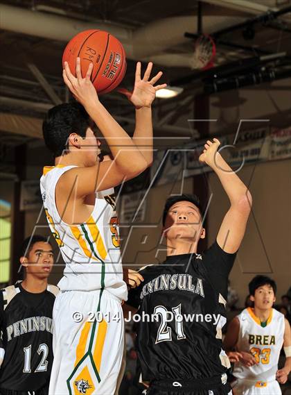 Thumbnail 3 in Palos Verdes Peninsula vs. Brea Olinda (MaxPreps Holiday Classic) photogallery.