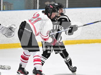 Thumbnail 3 in Xavier @ Fairfield Prep (SCC D1 Semifinal) photogallery.