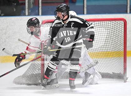 Thumbnail 3 in Xavier @ Fairfield Prep (SCC D1 Semifinal) photogallery.