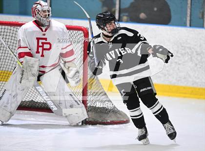 Thumbnail 2 in Xavier @ Fairfield Prep (SCC D1 Semifinal) photogallery.