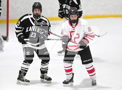 Thumbnail 3 in Xavier @ Fairfield Prep (SCC D1 Semifinal) photogallery.