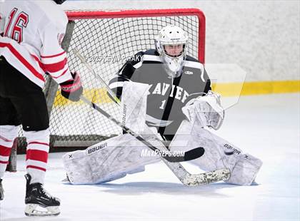 Thumbnail 3 in Xavier @ Fairfield Prep (SCC D1 Semifinal) photogallery.