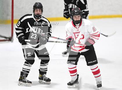 Thumbnail 3 in Xavier @ Fairfield Prep (SCC D1 Semifinal) photogallery.