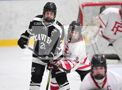 Thumbnail 2 in Xavier @ Fairfield Prep (SCC D1 Semifinal) photogallery.
