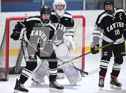 Thumbnail 3 in Xavier @ Fairfield Prep (SCC D1 Semifinal) photogallery.