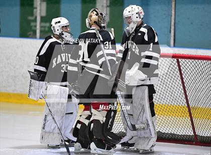 Thumbnail 3 in Xavier @ Fairfield Prep (SCC D1 Semifinal) photogallery.