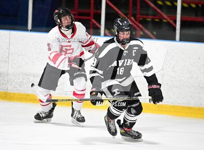 Thumbnail 2 in Xavier @ Fairfield Prep (SCC D1 Semifinal) photogallery.