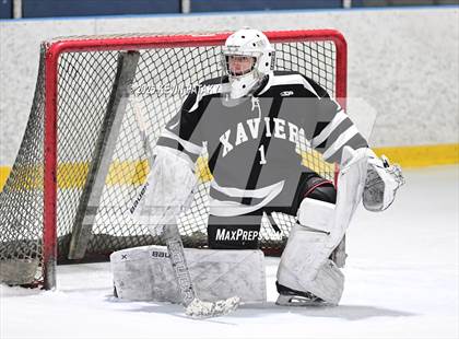 Thumbnail 3 in Xavier @ Fairfield Prep (SCC D1 Semifinal) photogallery.