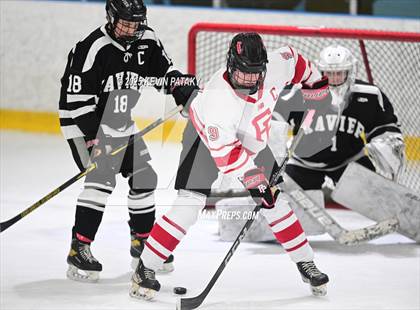 Thumbnail 3 in Xavier @ Fairfield Prep (SCC D1 Semifinal) photogallery.