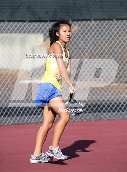 Thumbnail 1 in Valley League Girls Tennis Championships photogallery.