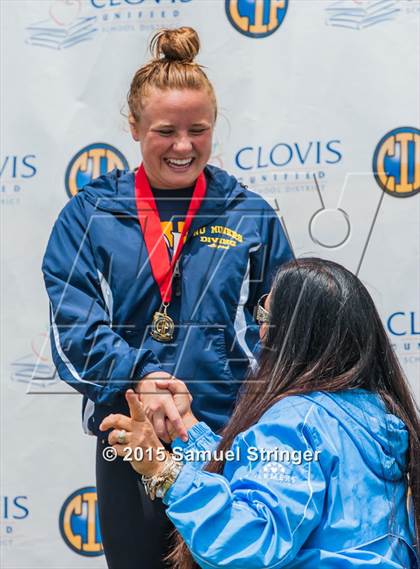 Thumbnail 3 in CIF State Girls Diving Championships photogallery.
