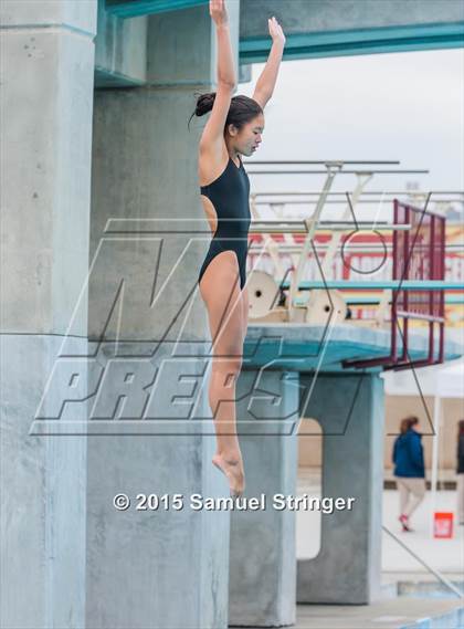 Thumbnail 3 in CIF State Girls Diving Championships photogallery.