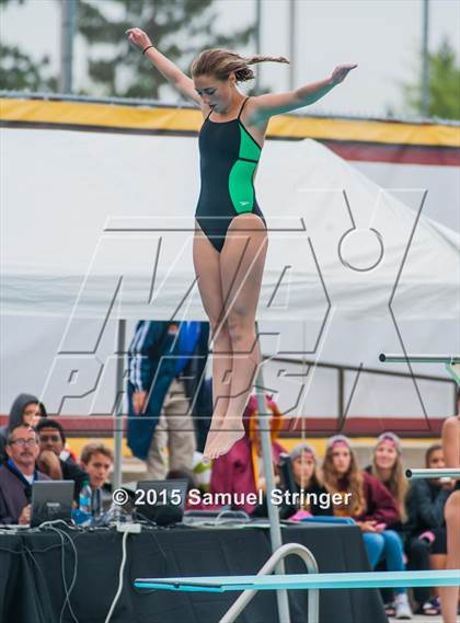 Thumbnail 2 in CIF State Girls Diving Championships photogallery.