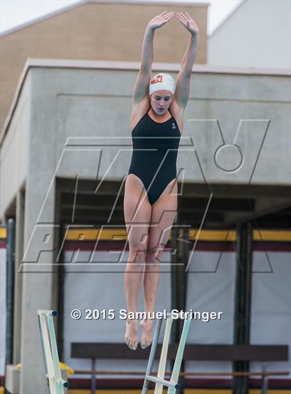 Thumbnail 2 in CIF State Girls Diving Championships photogallery.