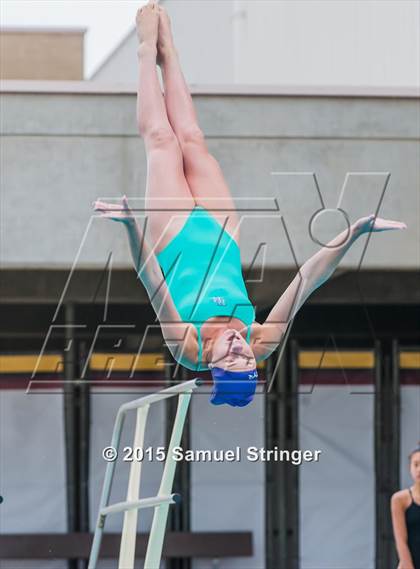 Thumbnail 1 in CIF State Girls Diving Championships photogallery.