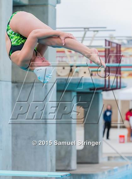 Thumbnail 1 in CIF State Girls Diving Championships photogallery.