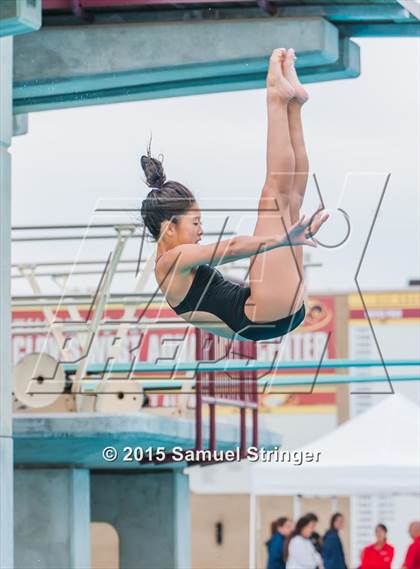 Thumbnail 1 in CIF State Girls Diving Championships photogallery.