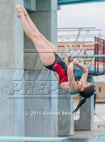 Thumbnail 3 in CIF State Girls Diving Championships photogallery.