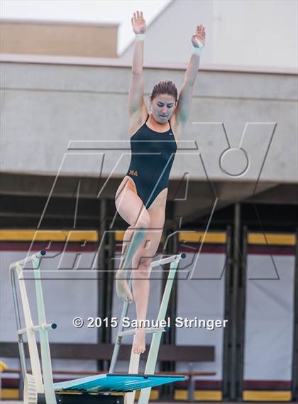 Thumbnail 3 in CIF State Girls Diving Championships photogallery.