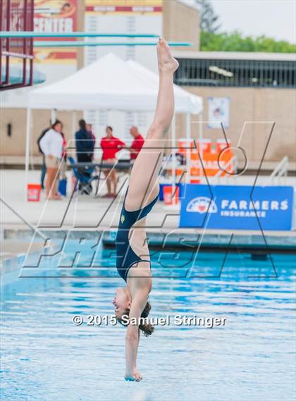 Thumbnail 1 in CIF State Girls Diving Championships photogallery.