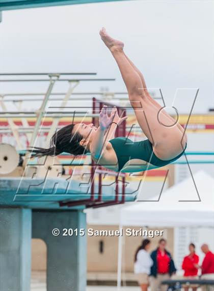 Thumbnail 3 in CIF State Girls Diving Championships photogallery.