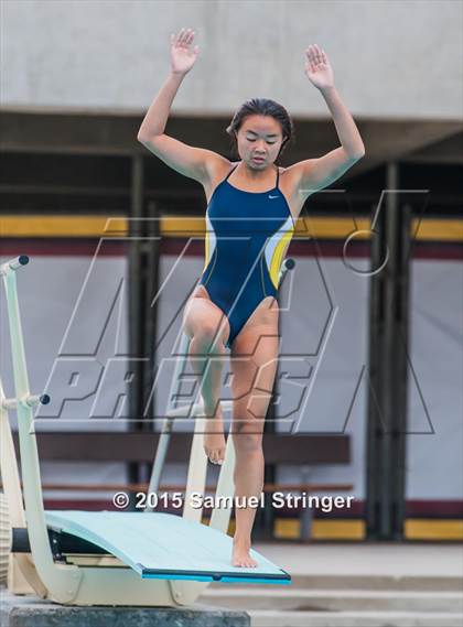 Thumbnail 1 in CIF State Girls Diving Championships photogallery.