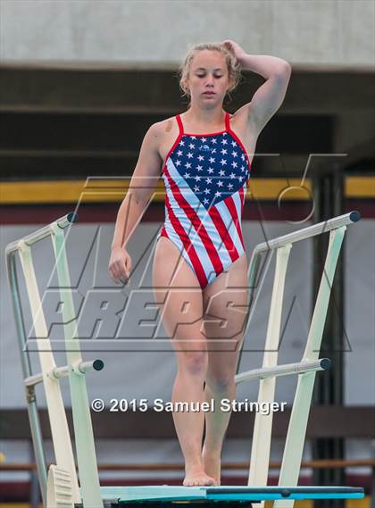 Thumbnail 2 in CIF State Girls Diving Championships photogallery.
