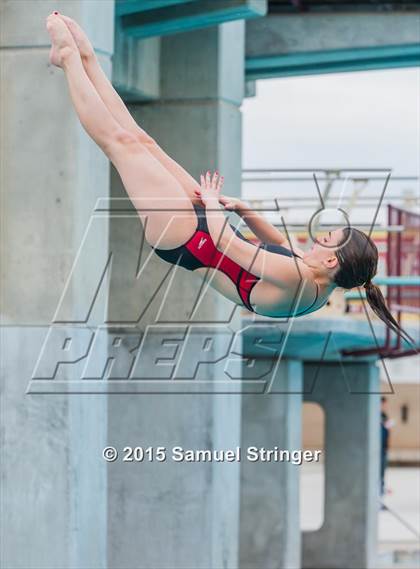 Thumbnail 2 in CIF State Girls Diving Championships photogallery.