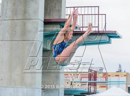 Thumbnail 2 in CIF State Girls Diving Championships photogallery.