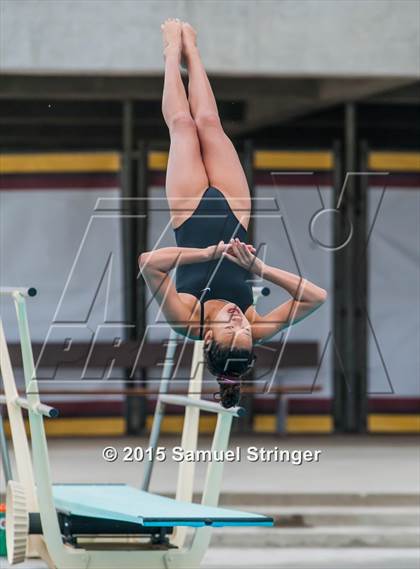 Thumbnail 1 in CIF State Girls Diving Championships photogallery.