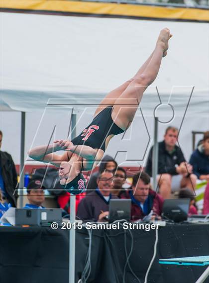 Thumbnail 2 in CIF State Girls Diving Championships photogallery.