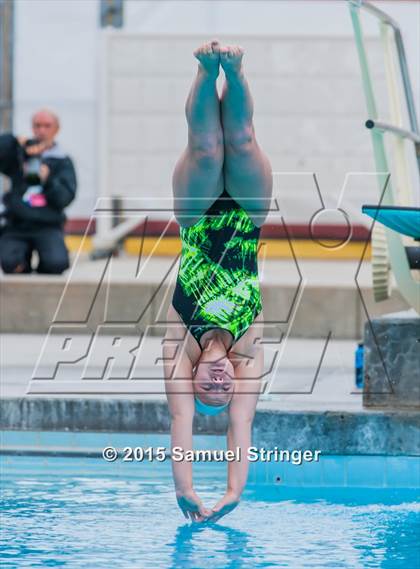 Thumbnail 1 in CIF State Girls Diving Championships photogallery.