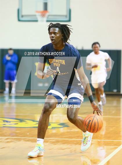 Thumbnail 1 in Huntington St. Joseph Prep vs. Word of God Christian Academy (Hoops and Dreams Showcase) photogallery.