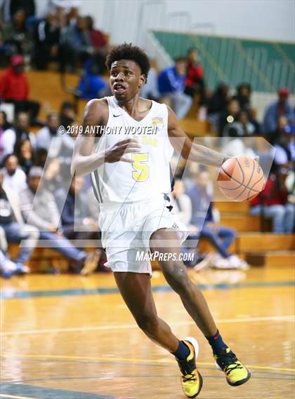 Thumbnail 1 in Huntington St. Joseph Prep vs. Word of God Christian Academy (Hoops and Dreams Showcase) photogallery.