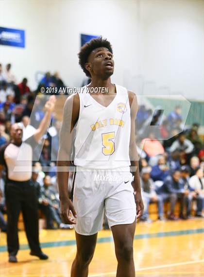 Thumbnail 1 in Huntington St. Joseph Prep vs. Word of God Christian Academy (Hoops and Dreams Showcase) photogallery.