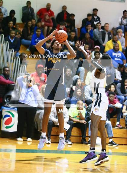 Thumbnail 3 in Huntington St. Joseph Prep vs. Word of God Christian Academy (Hoops and Dreams Showcase) photogallery.