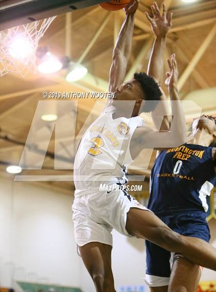 Thumbnail 3 in Huntington St. Joseph Prep vs. Word of God Christian Academy (Hoops and Dreams Showcase) photogallery.