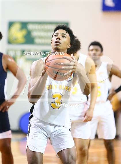 Thumbnail 2 in Huntington St. Joseph Prep vs. Word of God Christian Academy (Hoops and Dreams Showcase) photogallery.