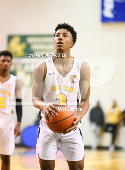 Thumbnail 3 in Huntington St. Joseph Prep vs. Word of God Christian Academy (Hoops and Dreams Showcase) photogallery.