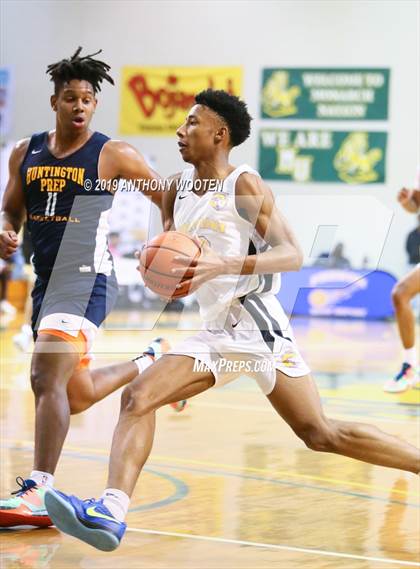 Thumbnail 2 in Huntington St. Joseph Prep vs. Word of God Christian Academy (Hoops and Dreams Showcase) photogallery.