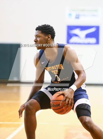 Thumbnail 3 in Huntington St. Joseph Prep vs. Word of God Christian Academy (Hoops and Dreams Showcase) photogallery.