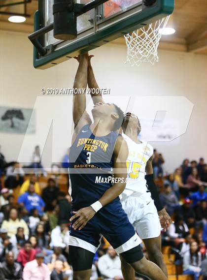 Thumbnail 1 in Huntington St. Joseph Prep vs. Word of God Christian Academy (Hoops and Dreams Showcase) photogallery.