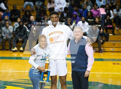 Thumbnail 1 in Huntington St. Joseph Prep vs. Word of God Christian Academy (Hoops and Dreams Showcase) photogallery.