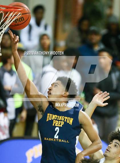 Thumbnail 3 in Huntington St. Joseph Prep vs. Word of God Christian Academy (Hoops and Dreams Showcase) photogallery.