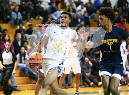 Thumbnail 1 in Huntington St. Joseph Prep vs. Word of God Christian Academy (Hoops and Dreams Showcase) photogallery.