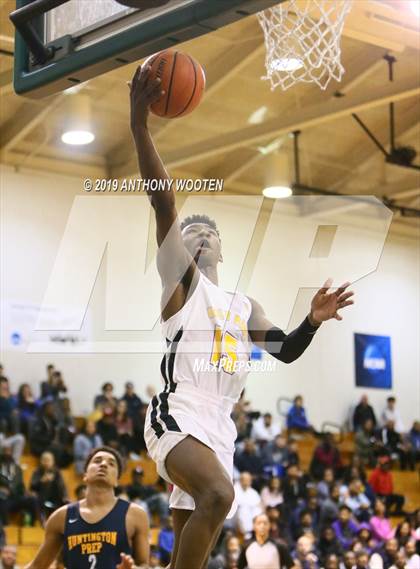 Thumbnail 2 in Huntington St. Joseph Prep vs. Word of God Christian Academy (Hoops and Dreams Showcase) photogallery.