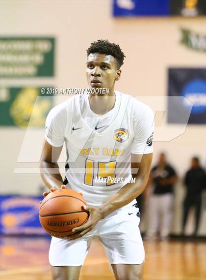 Thumbnail 3 in Huntington St. Joseph Prep vs. Word of God Christian Academy (Hoops and Dreams Showcase) photogallery.